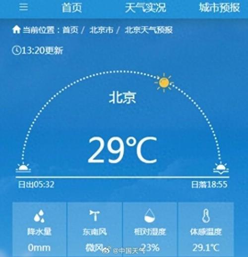 北京天气预报更新通知