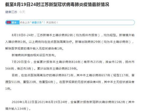 江苏最新肺炎疫情确诊情况分析报告